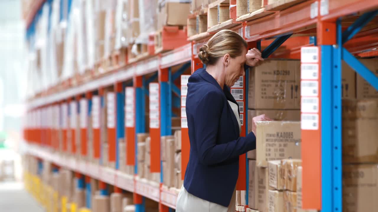 gerente de almacén deprimida