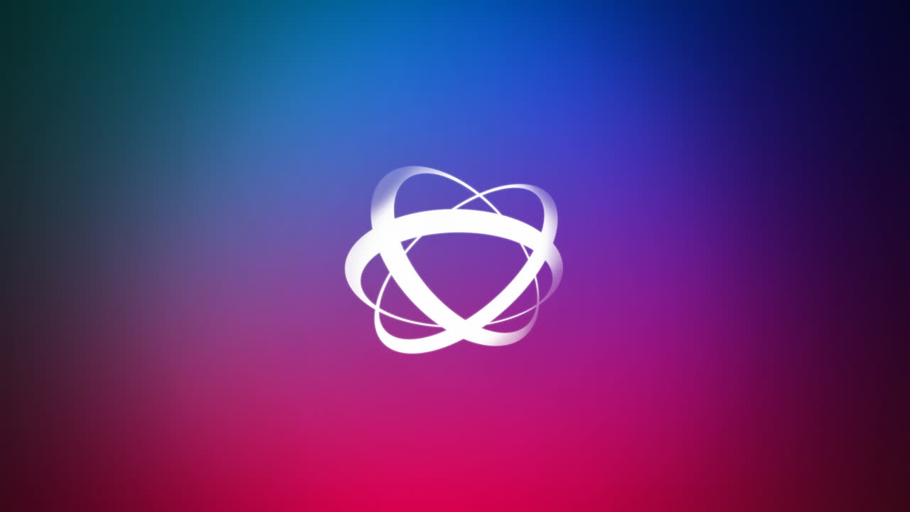 animación de anillos concéntricos giratorios