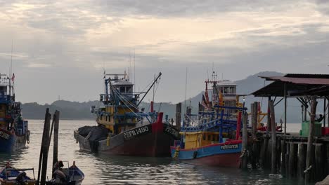 fisherman boat at pangkor island