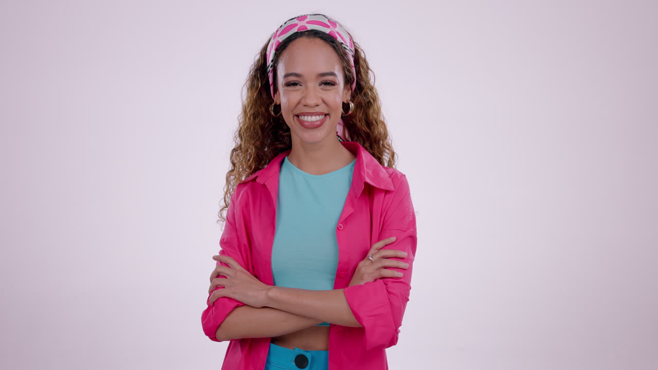 Happy, woman and business owner with arms crossed