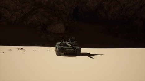 military tank in the desert