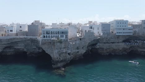 Polignano-a-Mare-rocky-cliffside,-Italy-in-4K-Format:-MP4-|-4K-50p-|-8-bit-|-D-Cinelike-|-Ungraded