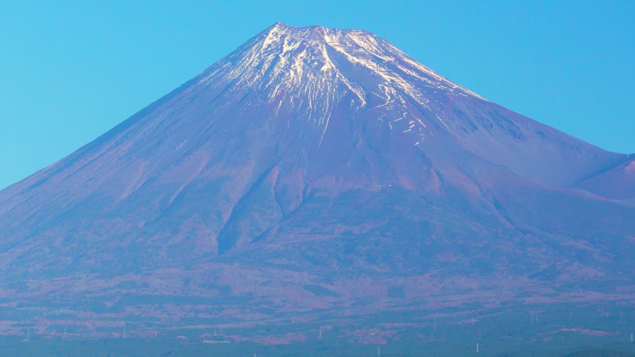 Tidlig morgensolopgang over Fuji-bjerget, smuk baggrundsvisning af Japan