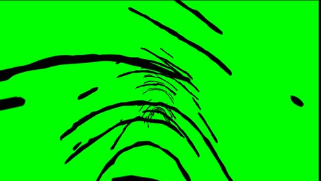 biometric authentication. fingerprints close-up. keying ready. green screen template.