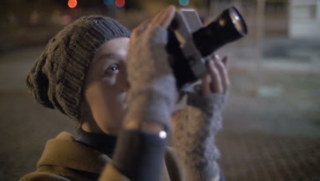 Night-shooting-of-Coliseum-with-retro-camera