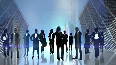 Black-silhouettes-of-business-people