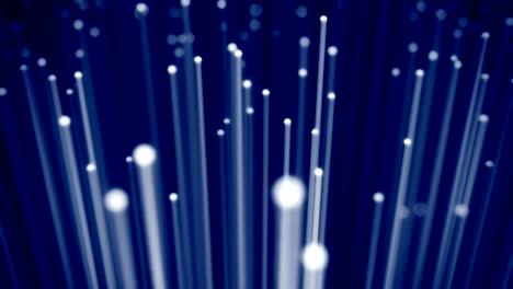 tracking fiber optic cable across the frame.