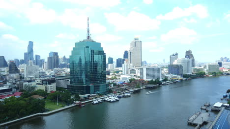 beautiful building architecture around bangkok city in thailand