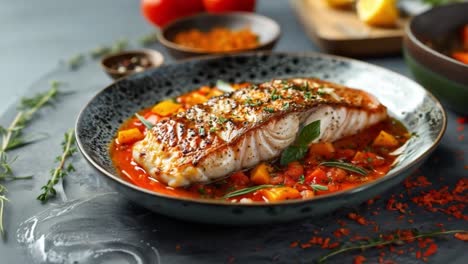 deliciously prepared fish dish