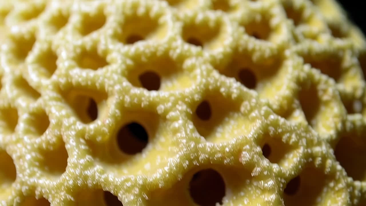 Close-up of Porous Organic Texture