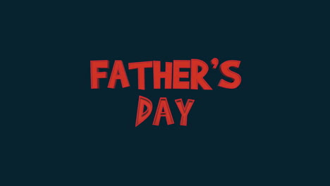celebrate fathers day red letters on a black background