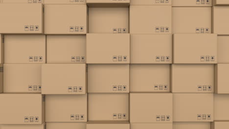 kartons auf dem grünen bildschirm