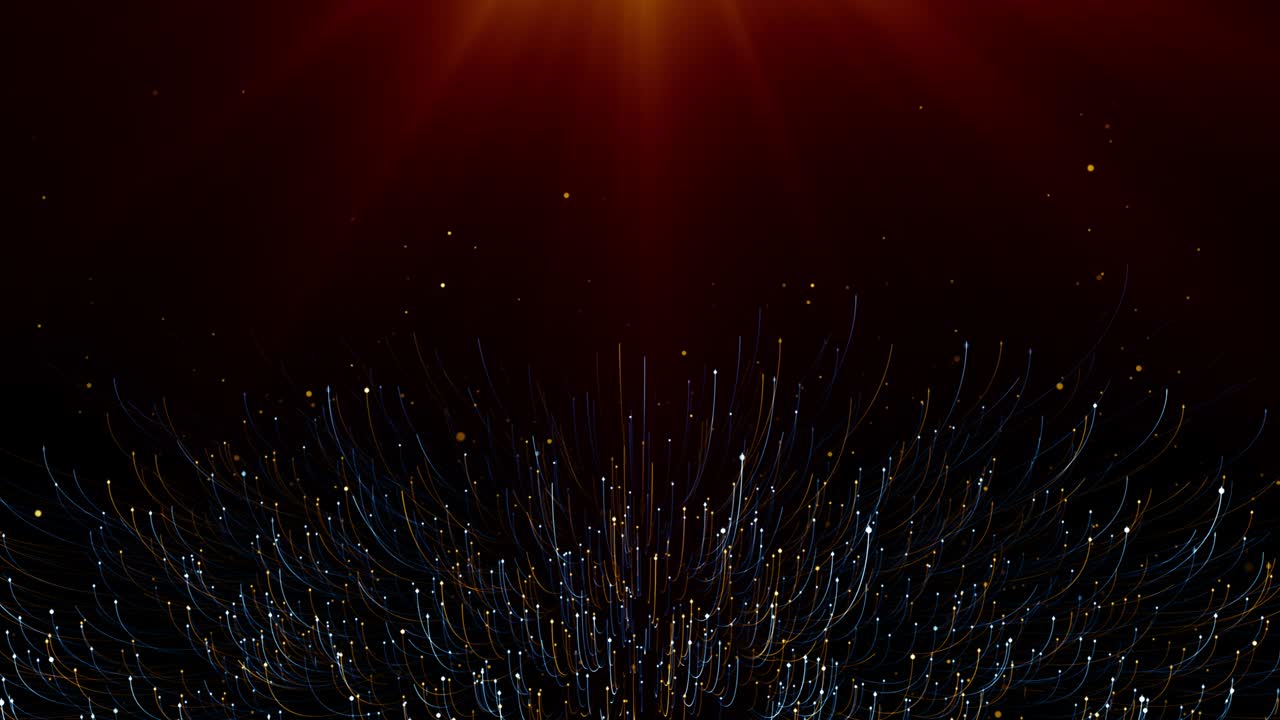 Particles dust abstract light bokeh motion titles cinematic background ...