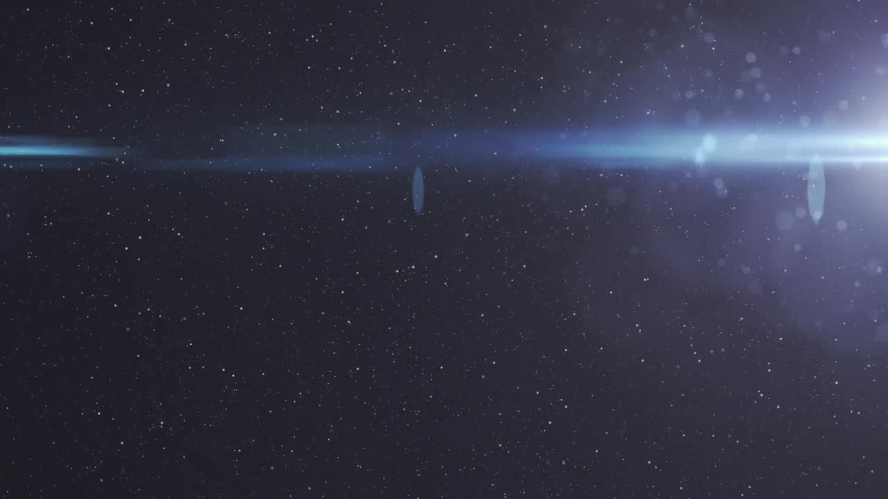 어두운 배경 위에 다채로운 반 ⁇ 이는 불빛의 애니메이션