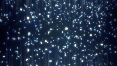 resplandor abstractamente brillante que cae en el bucle de fondo