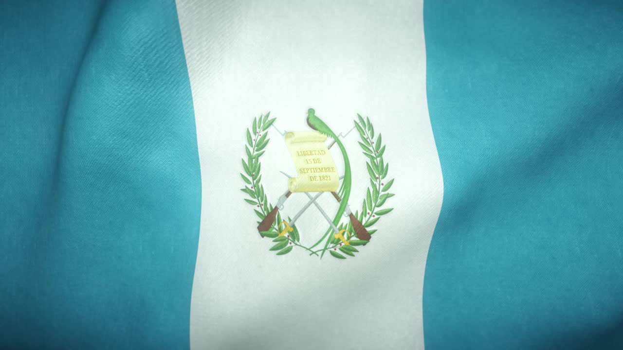 la bandera de guatemalteca ondeando en el viento