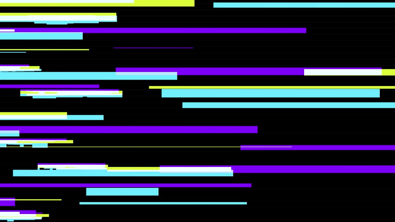 Fondo abstracto de glitch digital con líneas horizontales en movimiento