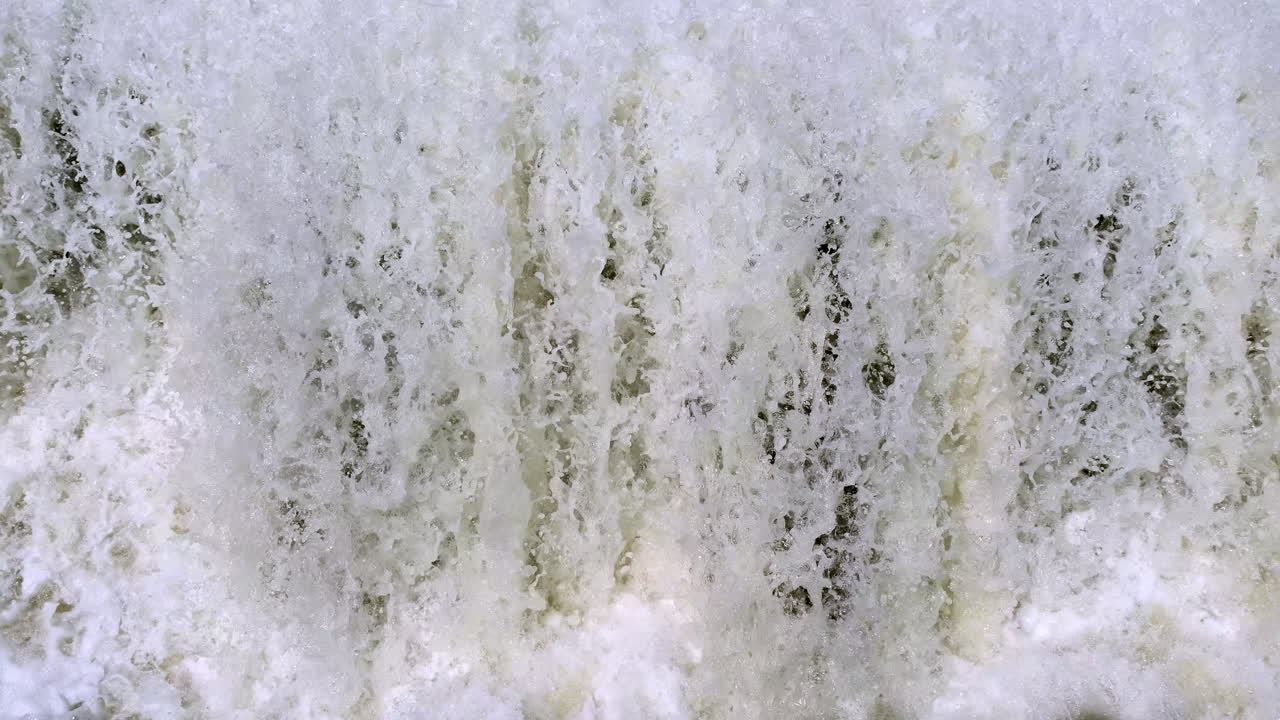 Water On Hydroelectric Dam Spillway