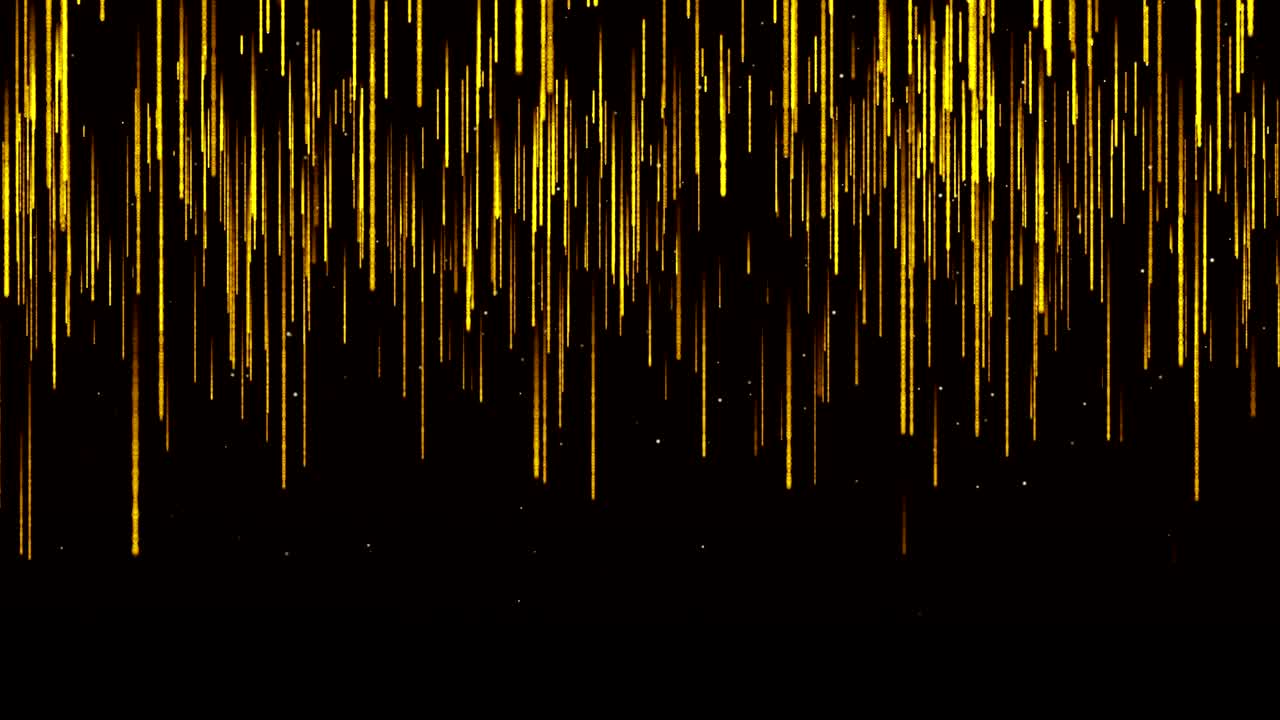 어두운 갈색 배경 디지털 서명, 비와 같은 입자, 빛의 파동, 황금색 노란색 그림자가 깊은 명확성으로 지역과 지역 전체에 퍼져 있습니다.