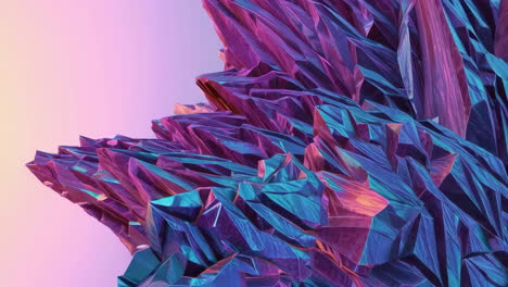 abstract crystal formations