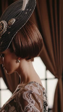 vintage fashion portrait of a woman