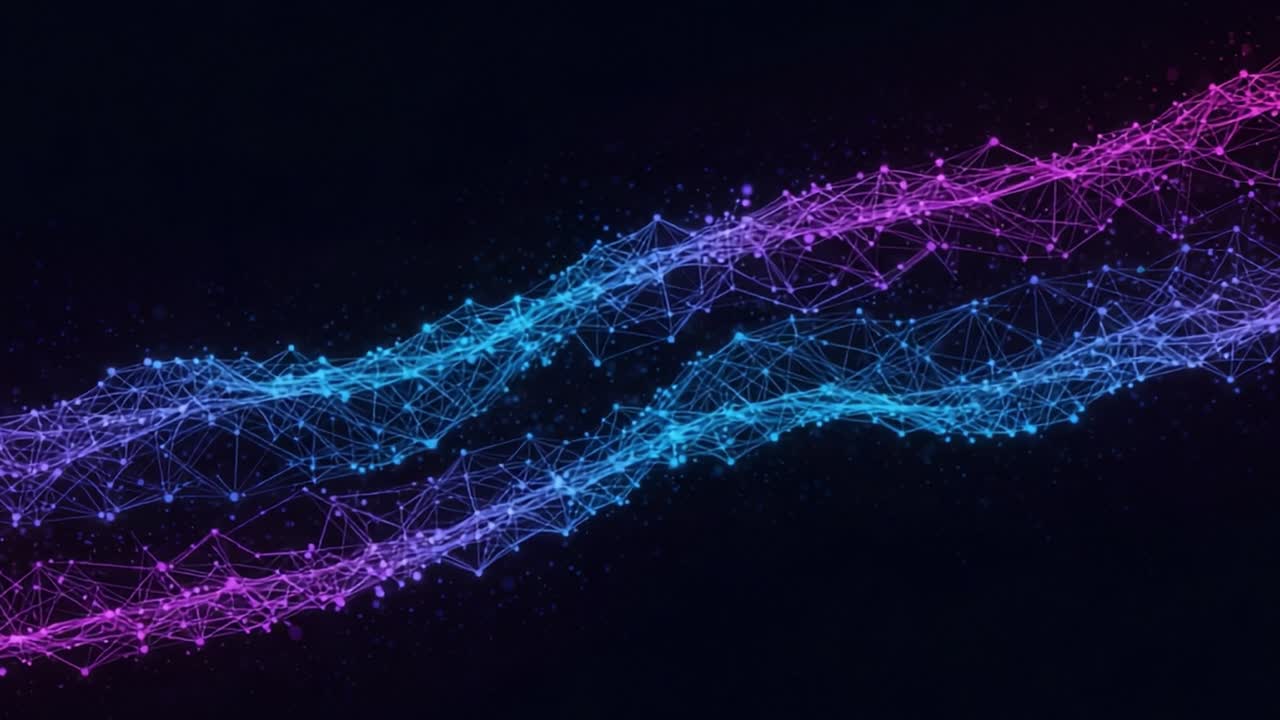 Abstract Digital Network Wave