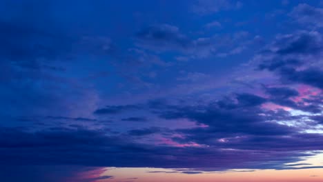 sunset pink clouds over the sky