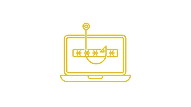 Animated Phishing Attack on Laptop Password
