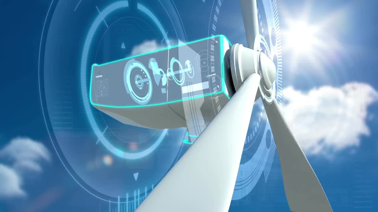 풍력 터빈의 애니메이션