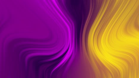 digital animation of liquid fluid abstract geometric shape purple and yellow backgrounds