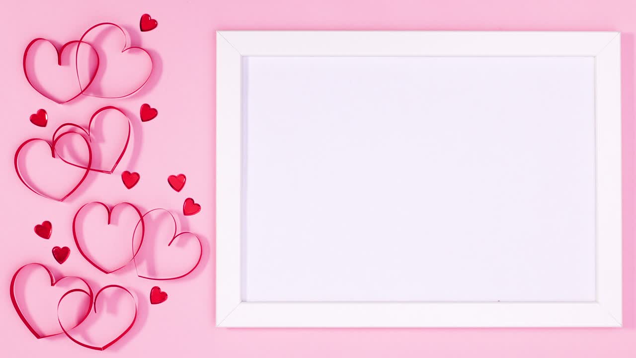 발렌타인 데이의 마음은 텍스트의 프레임 으로 움직입니다.