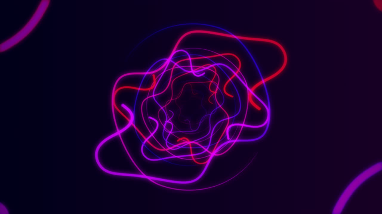 Neon motion background seamless loop