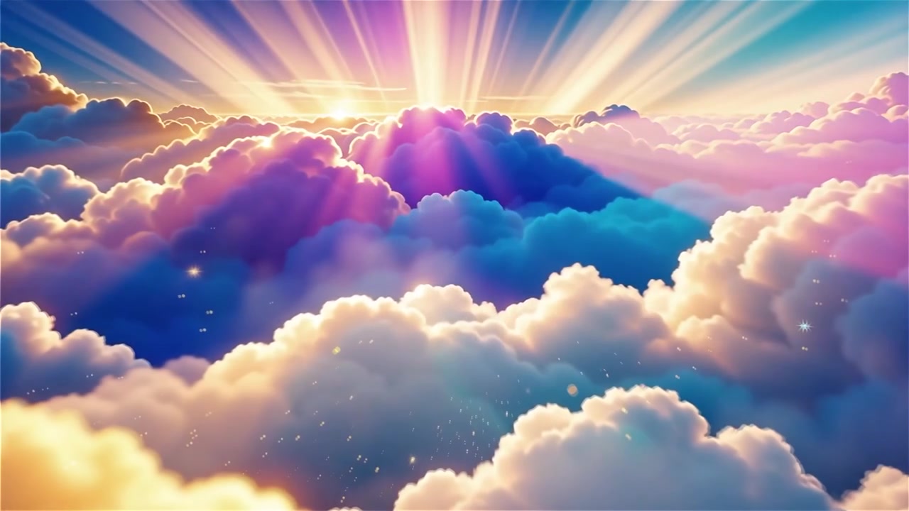 Sfondo di Adorazione Cristiana con Luce Celeste