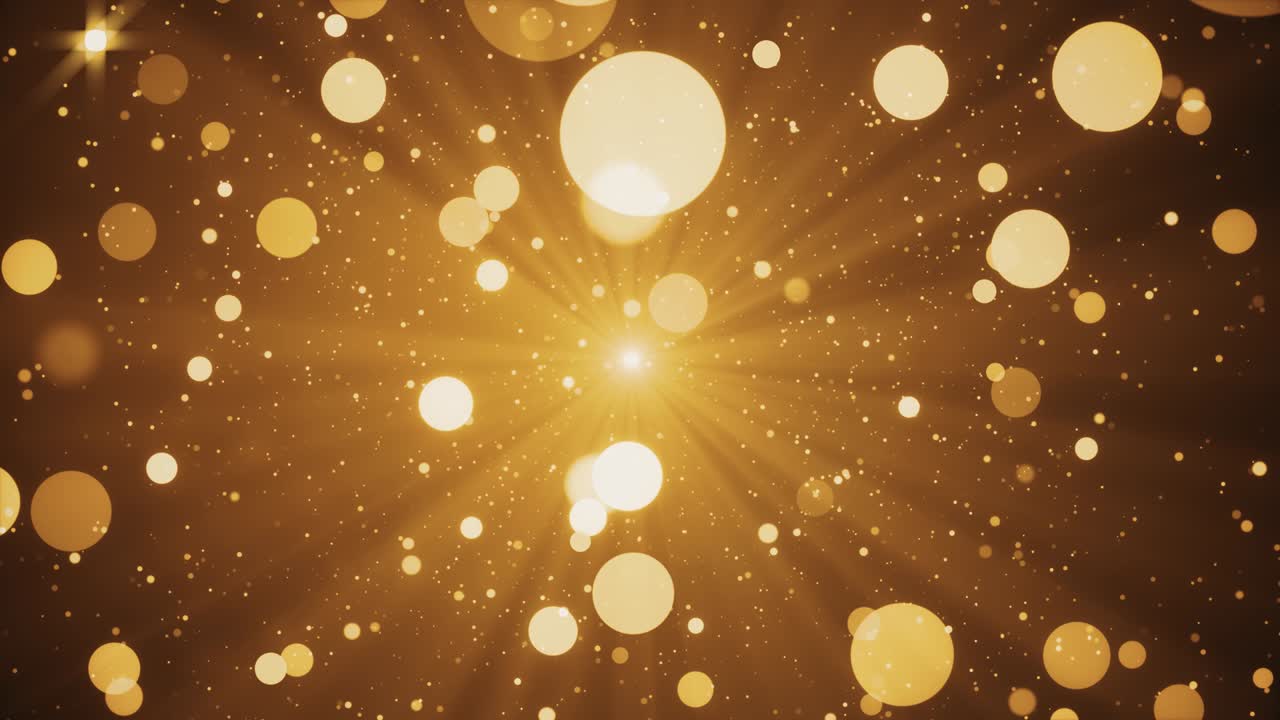 추상적인 루프 배경 반이는 입자 반이는 빛 떨어지는 반이는 보케 반이는 효과