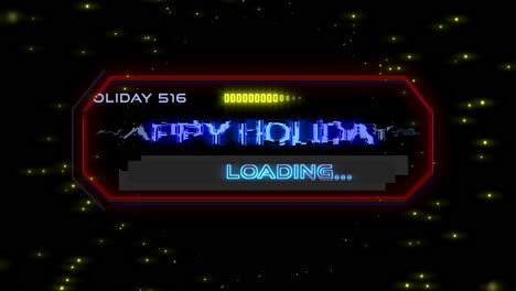 Blue-lit-Happy-Holidays-neon-sign-on-black-background-a-vibrant-festive-celebration