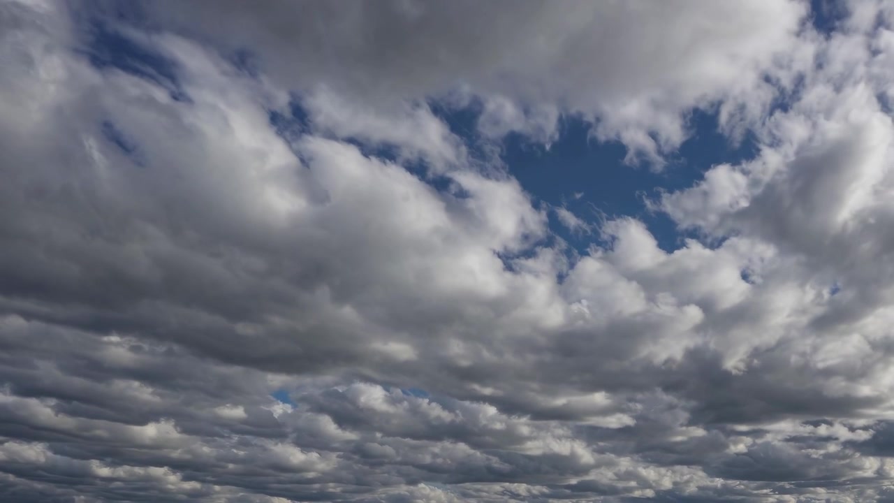 Time Lapse of Moving Clouds in a Blue Sky