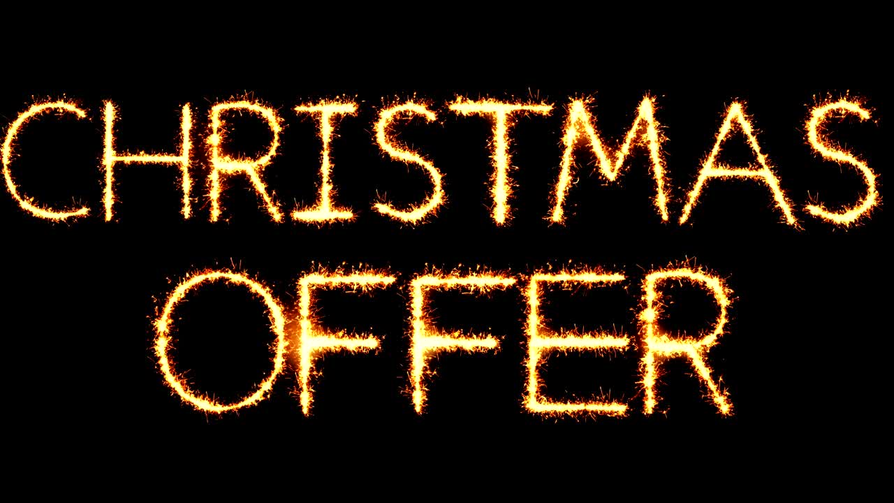 크리스마스 선물 문자 반이는 반이는 불꽃놀이 루프 애니메이션