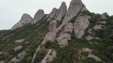 mountain cliffs in montserrat, spain