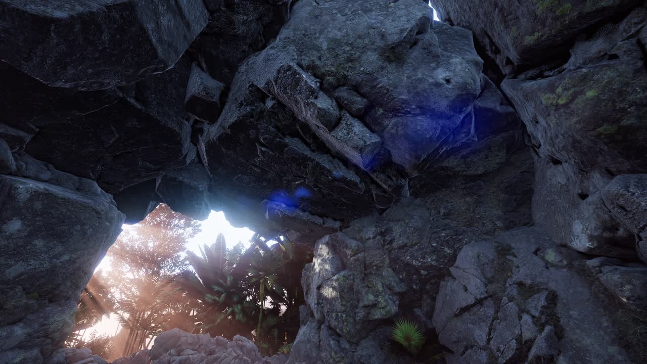 Sun Light inside Mysterious Cave