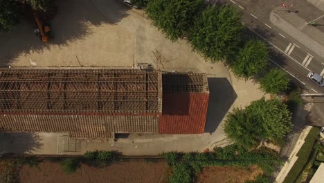 casa de estructura de casa de techo de nueva construcción residencial