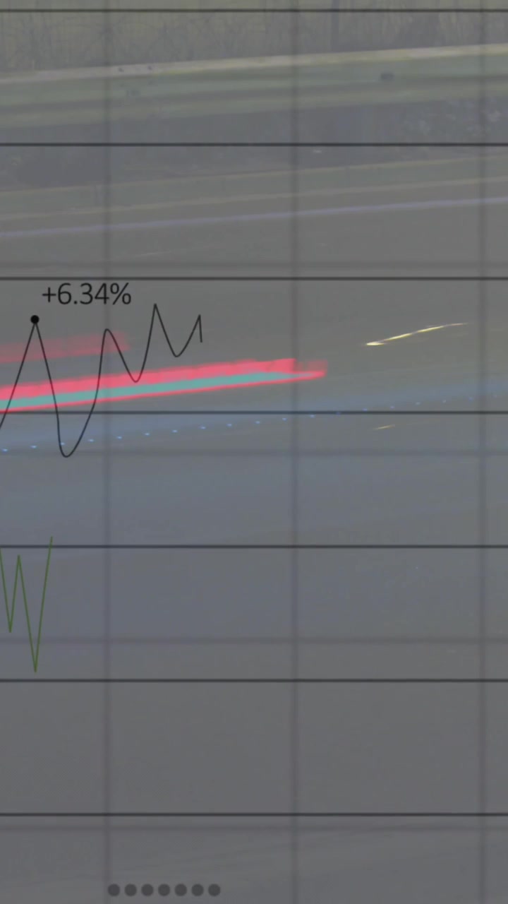 Financial data processing over light trails of road traffic.