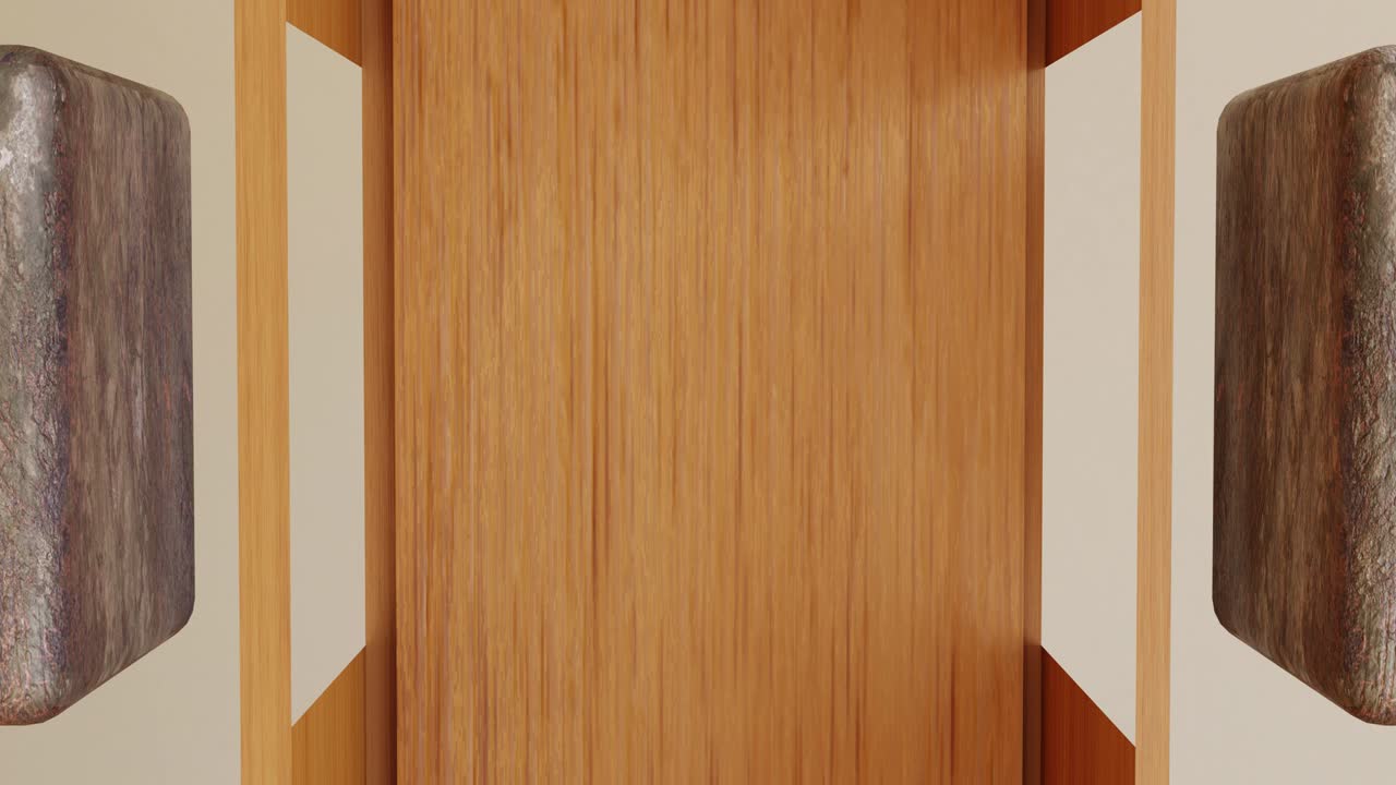 クラッシュするキューブのアニメーション ループ アニメーション