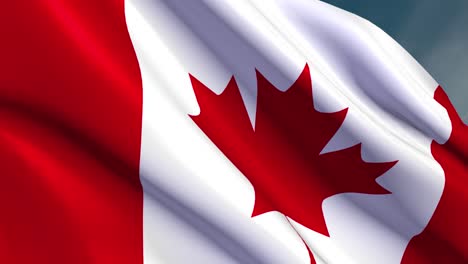 la bandera de canadá - 4k - bucle