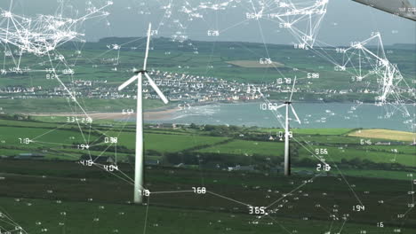 wind turbines and network links