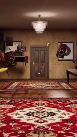 vintage music room