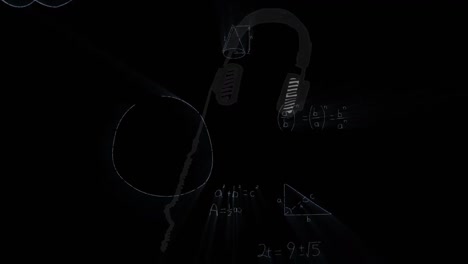 animation of mathematical equations over headset