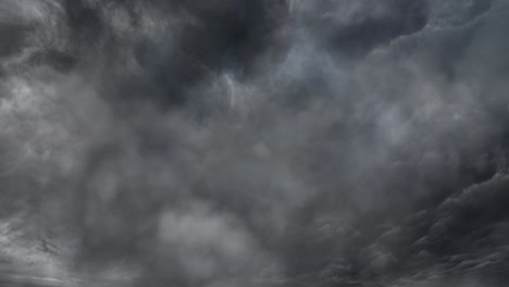 Fondo-De-Nubes,-Nubes-Oscuras-Y-Rayos.