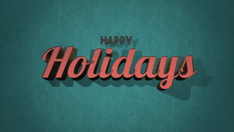 Festive-greeting-Happy-Holidays-in-distressed-paper-letters