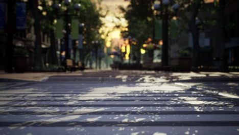 crosswalk on the road for safety when people walking cross the street