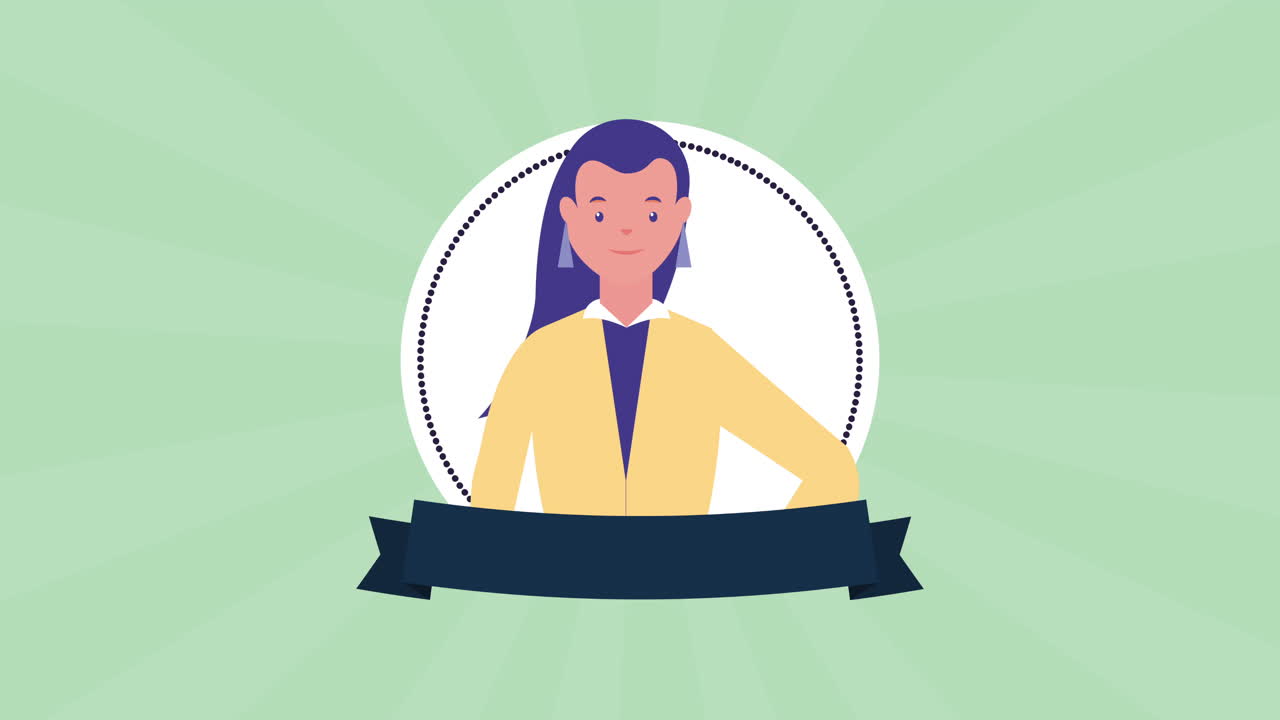 프레임 아바타 캐릭터의 사업가